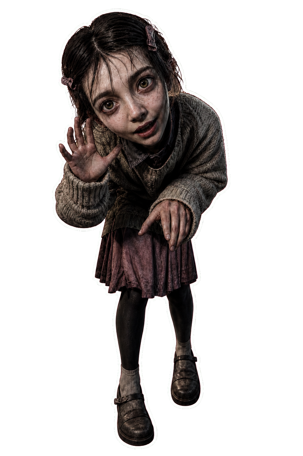 Small unnamed girl entity sticker