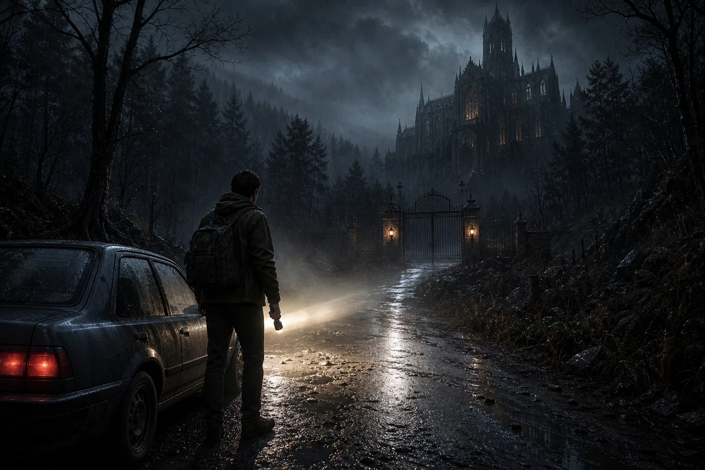First Night Arrival, early visual concept